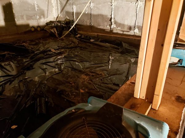 Crawlspace Water Cleanup in Grass Valley
